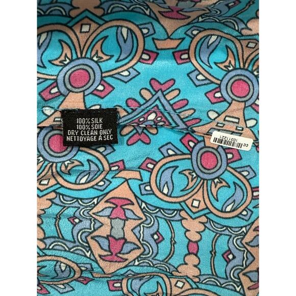 Tolani Women's Dress 100% Silk Printed Size Large (094) - Picture 7 of 11